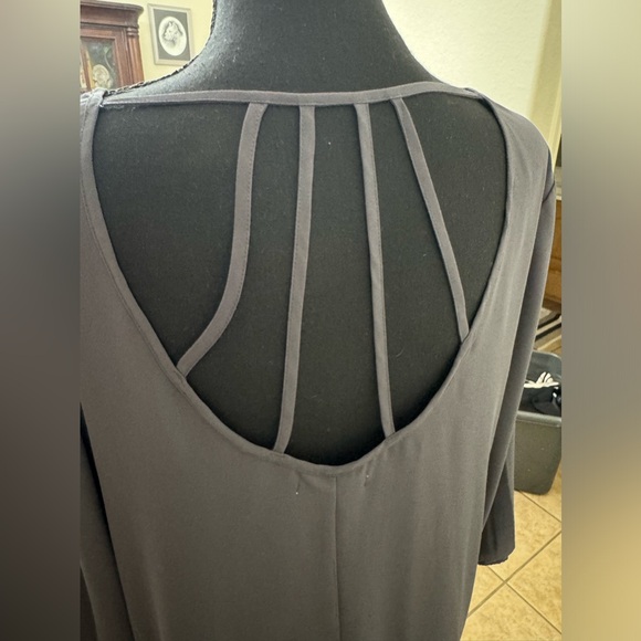 Maurices Pewter Gray Blouse w/ Back Detail - Picture 3 of 3